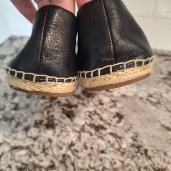 Michael Kors Lola Floral Espadrille leather black white floral size 6.5 US - Picture 5 of 9